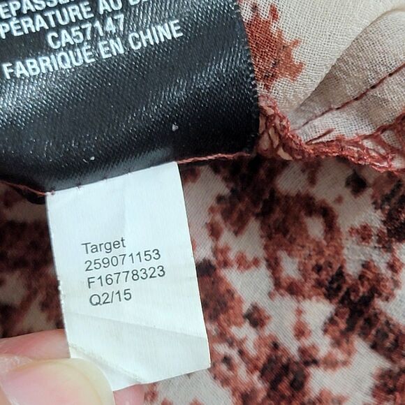 Mossimo Supply Co. Floral Kimono Top - Red and Cream - Picture 11 of 11